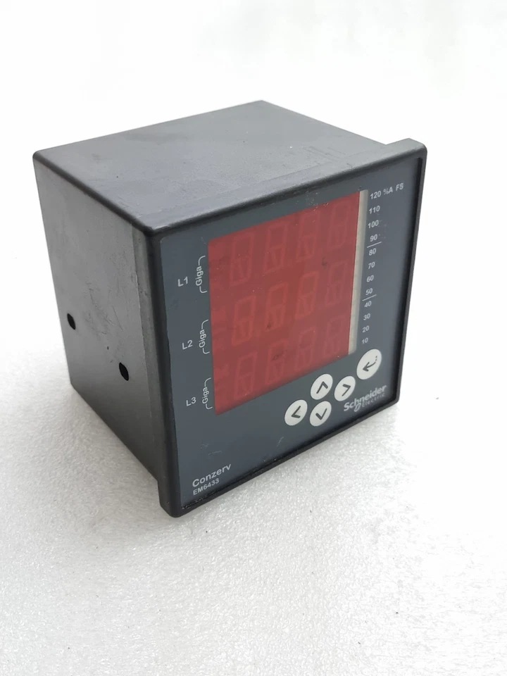 Used Working Schneider Electric Conzerv EM6433 Energy Meter EM6433 Free Ship
